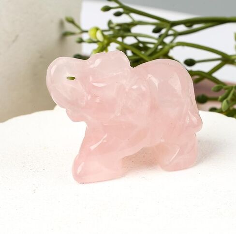 Green Elephant Ornament, Elephant Statue, Jade Stone Handcraft Natural Green Jade Stone Elephant Statue Decor Toys in Hand Home Décor Accents Sculptures in Saudi Arabia