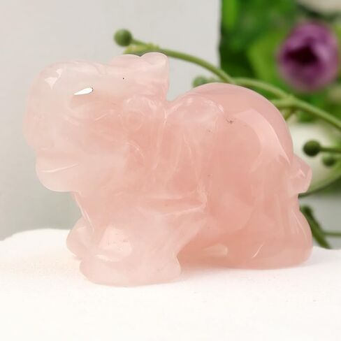 Green Elephant Ornament, Elephant Statue, Jade Stone Handcraft Natural Green Jade Stone Elephant Statue Decor Toys in Hand Home Décor Accents Sculptures in Saudi Arabia