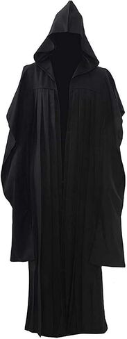 Darth Maul Cloak Capes Cosplay Costume Halloween Jedi Knight Black Robe Gown Adult Men Dark Lord of The Sith Hooded Outfits in Saudi Arabia