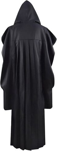 Darth Maul Cloak Capes Cosplay Costume Halloween Jedi Knight Black Robe Gown Adult Men Dark Lord of The Sith Hooded Outfits in Saudi Arabia