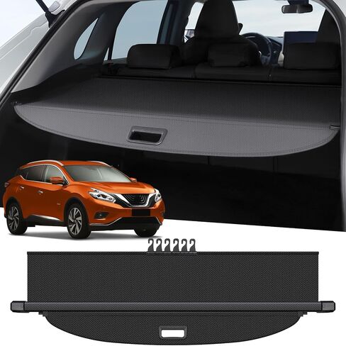 ZZEQYG Cargo Cover for 2015-2024 Nissan Murano Accessories Carbon Fiber Texture Retractable Trunk Security Shield Shade Privacy Screen (Carbon Fiber) in Saudi Arabia
