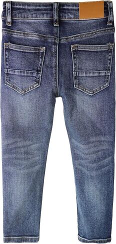 KIDSCOOL SPACE Boys Slim Fit Jeans,Kids Elastic Band Inside Ripped Stretch Denim Pants in Kuwait