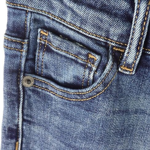 KIDSCOOL SPACE Boys Slim Fit Jeans,Kids Elastic Band Inside Ripped Stretch Denim Pants in Kuwait