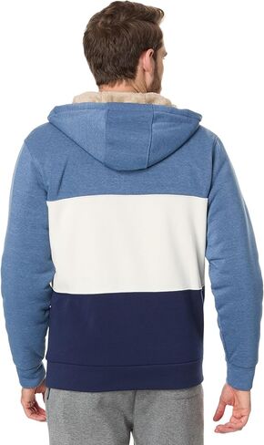 يو اس بولو اسن. سترة بغطاء رأس من قماش الشيربا بسحاب كامل للرجال من USPA in Kuwait