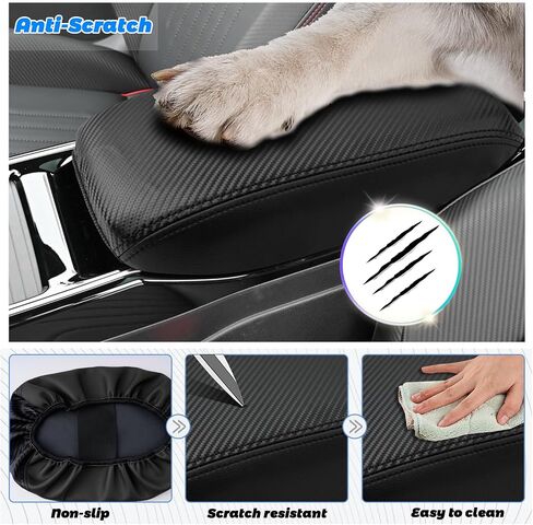 SHAOHAO Car Armrest Cover for 2023 2024 Volkswagen ID.4 (Standard, Pro, S, Pro S, Pro S Plus) Center Console Cover ID4 Accessories 2023 2024 Console Lid Seat Protector for Volkswagen ID.4 2023 2024 in Saudi Arabia