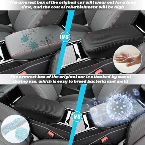 SHAOHAO Car Armrest Cover for 2023 2024 Volkswagen ID.4 (Standard, Pro, S, Pro S, Pro S Plus) Center Console Cover ID4 Accessories 2023 2024 Console Lid Seat Protector for Volkswagen ID.4 2023 2024 in Saudi Arabia