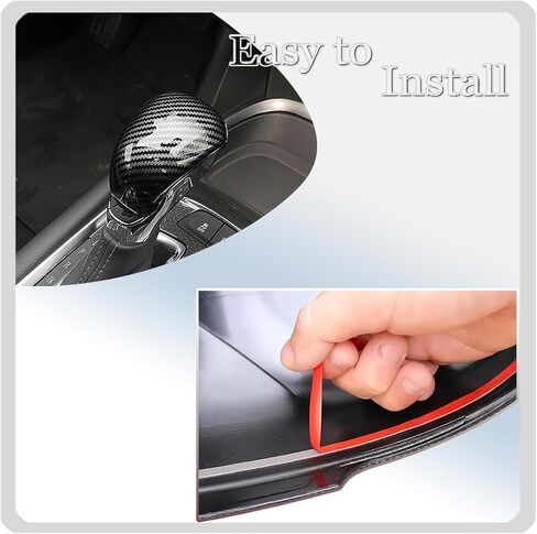 Gear Shift Knob Head Cover, for Chevrolet Malibu 2016 2017 2018 2019 2020 2021 2022 2023 2024 Car Sport Interior Accessories -Carbon Fiber in Kuwait