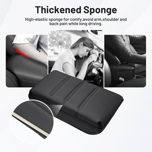 Autorder Center Console Cover for 2023 2024 2025 Honda HRV HR-V Accessories Armrest Cushion Cover Nappa Leather Middle Console Covers HRV Console Cushion Pad Anti-Scratch in Kuwait