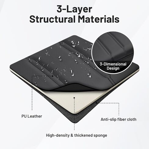 Autorder Center Console Cover for 2023 2024 2025 Honda HRV HR-V Accessories Armrest Cushion Cover Nappa Leather Middle Console Covers HRV Console Cushion Pad Anti-Scratch in Kuwait