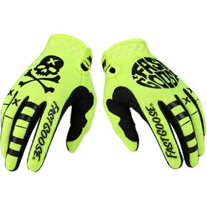 Skeleton Cool Motorcycle Bicycle Full Finger Off-Road Racing Gloves Outdoor Sports for Men Women & Mountaineering