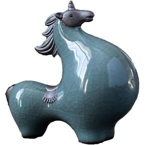 Kaolituis Room Partition Bookshelf Wine Cabinet Decoration, Personality Fashion Creative Decoration,Crafts Desktop Sculpture Statue Decor Collection Ornaments Present,Unichorned Horse