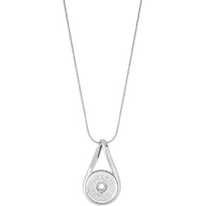Ginger Snaps Infinity Necklace | Interchangeable, Customizable & Adjustable Snap Jewelry Collection | Button Charms for Necklaces, Bracelets & Rings | Standard Size | SN92-56