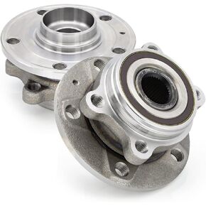 513253-x2 Wheel Hub Bearing Assembly Compatible with Audi A3 Q3 TT Quattro, Volkswagen Golf Jetta Passat Tiguan CC GTI R32 EOS Rabbit, 5 Lugs w/ABS