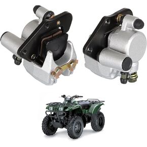 munirater Front Left Right Brake Calipers with Pads Replacement for Prairie 360 KVF360 2003-2013 43080-5135 43080-5136