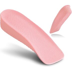 JADE KIT Height Increase Insoles for Women - Foot Arch Contour Shoes Lifts for Women Orthopedic Heel Lift Cushion Gel Leg Discrepancy Balancer, Women's Size 8-10 (0.6 Inch)