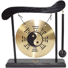 Zen Table Gong Taiji Symbol Feng Shui Meditation Desk Bell Home Decor Housewarming Congratulatory Blessing Gift