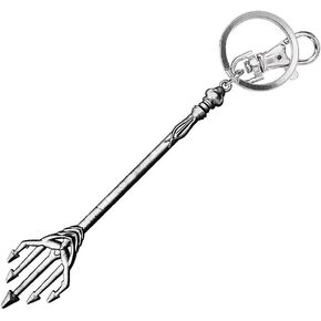 DC Justice League Movie Aquaman Trident Pewter Key Ring Accessory Multicolor, 3"