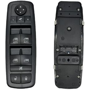 Front Driver Side Power Window Control Switch 8 PINS + 3 PINS Fit for 2016-2018 Ram 1500 2500 3500, 2019-2021 Ram 1500 Classic, 2011-2012 Journey, OE Replace 56046826AC 56046826AD 56046826AE