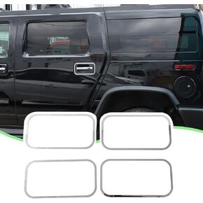 PIUGILH Exterior Door Handle Frame Fit for Hummer H2 2003-2009 Car Door Handle Protector Trim Frame Cover Accessories,Stainless Steel Door Handle Trim