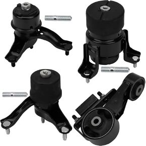 4PCS Engine Motor Mount & Automatic Transmission Mount Set Compatible for Toyota Sienna 3.3L 2WD 2004 2005 2006, Replace# 1236128220/A62009, 123620V010/A4295, 123630A081/A4257, 123720A040/A65021