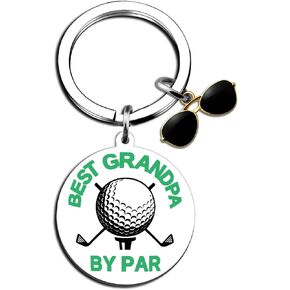 Golf Gifts for Grandpa Gifts for Grangpa from Grandkids Best Grandpa Gifts Funny Golf Gifts Father’s Day Best Gifts - Best Grandpa by Par Keychain Golf Keychain for Men