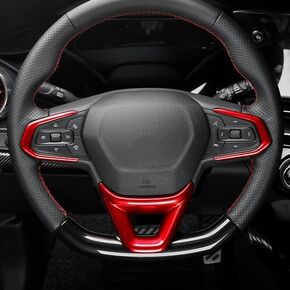 YOUTOOCAR D-Shape Carbon Fiber Style Steering Wheel Cover Trim Compatible with Chevrolet Trax 2024-2025 Chevy Trailblazer 2020-2023 Accessories