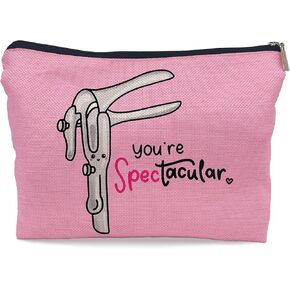 Ayxvt You're Spectacular OBGYN Cosmetic Bag Decorative Women's Makeup Bag Zipper Pouch Travel Toiletry,Ob-gyn Doctor Gifts,Nurse Midwife Gifts,Ob-gyn Thank You Gifts