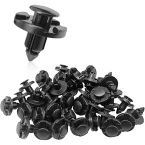 40PCS Fender Liner Bumper Cover Retainer Clips, Nylon Bumper Fastener Rivet Compatible with Nissan Infiniti, Push Type Retainer Clip Fastener Replaces #01553-09321