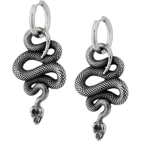 Sacina Gothic Punk Snake Earrings, Snake Earrings for Women, Gothic Earrings, Goth Earrings, Halloween Earrings, Costume Jewelry, Christmas New Year Jewelry Gift for Women