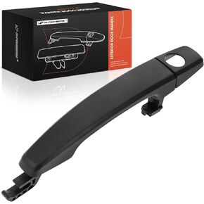 A-Premium Front Left Driver Side Exterior Door Handle with Keyhole Compatible with Chevrolet Malibu, Cruze, Camaro, Sonic, Volt, Caprice & Buick Encore, Regal & Cadillac SRX, Textured Black