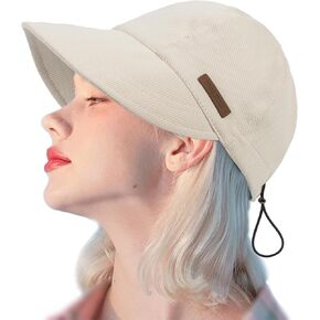 Women Floppy-Cotton-Baseball-Cap Cute-Sun-Hat Sun-Protection Foldable-Visor-Wide-Brim Golf Beach Hiking Fishing Hat in Kuwait