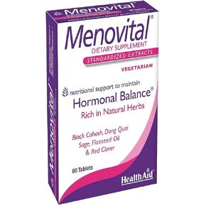 Menovital Nutritional Support to Maintain Hormonal Balance, 60 CT, Twice Daily, Helps Nutritional Support to Maintain Hormonal Balance, Rich in Natural Herbs, Vegetarian