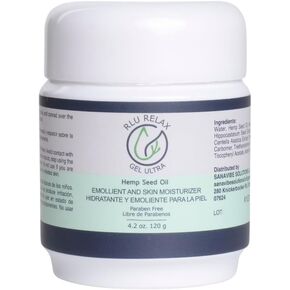 Maximum Strength 2400mg Hemp Seed Oil 4.2oz of Relaxing Gel, Fast Absorbing, Balm with Arnica, Turmeric, Aloe. Odorless, Potent Soothing for Muscle, Joint, Back, Neck & Body, Skin Moisturizer
