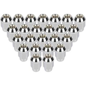 cciyu Wheel Lug Nuts 7/16-20 Chrome Plated Bulge Acorn Drive 3/4 Lug Nuts for 1977-1990 for Chevy Caprice | 1957-1982 for Chevy Corvette 20 Pieces