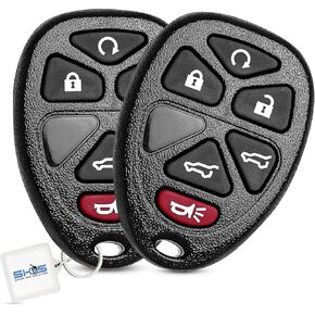 Keyless Fob Remote Replacement Fits for Chevy Tahoe Suburban GMC Yukon/Yukon XL 1500 2500 Cadillac Escalade ESV/EXT 2007 2008 2009 2010 2011 2012 2013 2014 Keyless Entry Remote Start Control 22951510