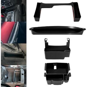 Sporacingrts 4PCS Center Console Organizer Compatible with 2018-2023 Jeep Wrangler JL JLU & 2020-2023 Jeep Gladiator JT - Gear Shift Side Tray, Hanging Armrest Storage Box, Co-Pilot Organizer