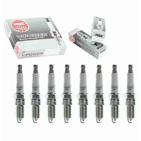 8 pc NGK V-Power Spark Plugs compatible with Ford E-250 4.6L 5.4L V8 2003-2014