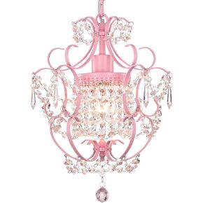 Bronze Chandelier Acrylic Crystals Chandeliers Small Vintage Chandelier 1 Light Antique Chandelier Light Fixtures for Bathroom Living Room Dining Room Kitchen Island