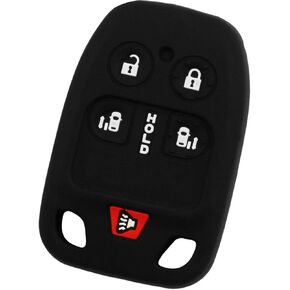 KeyGuardz Keyless Remote Car Key Fob Outer Shell Cover Soft Rubber Case for Honda Odyssey 2011 - 2014 N5F-A04TAA