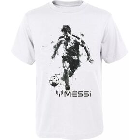 Messi The Collection Little Kids/Boys Size 4-7 Ink Sketch Logo T-Shirt