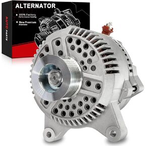 Stable Output Alternator for:-Ford F150 1997-2000 2001 2002 Expedition 1997-2002 E150 E250 E350 Econoline, for:-Lincoln Navigator 5.4L V8, 12V 130Amp, Upgraded New Alternator OE# F6PZ10346KARM