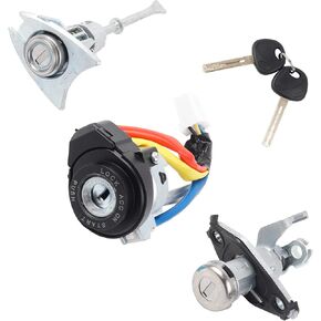 Dasbecan Ignition Switch Door Lock Cylinder with 2 Keys Compatible with Hyundai Sonata 2009-2014 Replaces# 81970-3SA00 81250-3SA00 (6Pins)