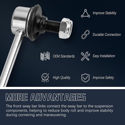 K750123 مثبت Sway Bar وصلات أمامية متوافقة مع لكزس 2013-2018 ES300h، 2013-2018 ES350، لتويوتا 2013-2018 أفالون، 2007-2017 كامري in Kuwait