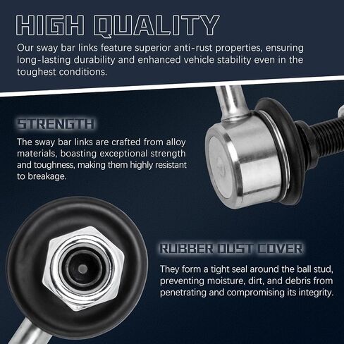 K750123 مثبت Sway Bar وصلات أمامية متوافقة مع لكزس 2013-2018 ES300h، 2013-2018 ES350، لتويوتا 2013-2018 أفالون، 2007-2017 كامري in Kuwait