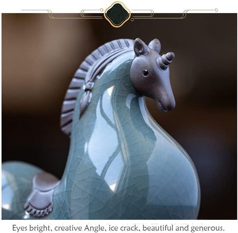 Kaolituis Room Partition Bookshelf Wine Cabinet Decoration, Personality Fashion Creative Decoration,Crafts Desktop Sculpture Statue Decor Collection Ornaments Present,Unichorned Horse in Saudi Arabia