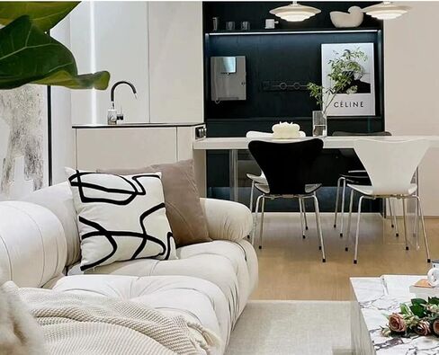 DOKOT Modern Abstract Decorative Throw Pillow Cover 18x18 inch Square Cushion Case for Home Couch Sofa in Kuwait