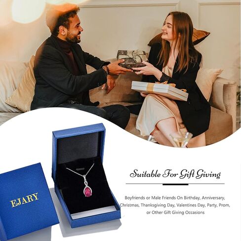 Birthstone Necklace for Women 925 Sterling Silver Infinity Pendant Necklaces Anniversary Christmas Birthday Jewelry for Her in Kuwait