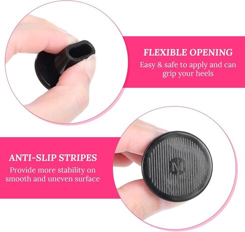 6 Pairs 3 Sizes Heel Protectors for Grass, Heel Stoppers for High Heels, Heel Protectors for Shoes, Heel Caps for High Heels, Heel Covers for Grass, Stops Sinking Into Grass in Saudi Arabia
