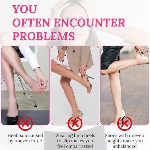 6 Pairs 3 Sizes Heel Protectors for Grass, Heel Stoppers for High Heels, Heel Protectors for Shoes, Heel Caps for High Heels, Heel Covers for Grass, Stops Sinking Into Grass in Saudi Arabia