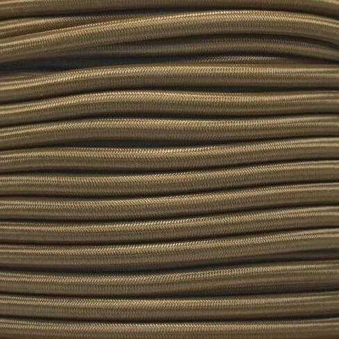 GOLBERG Elastic Shock Cord - 2.5mm, 1/32, 1/16, 3/16, 5/16, 1/8, 3/8, 5/8, 1/4, 1/2 inch Diameter - 10, 25, 50, 100 ft Lengths - Made in The USA (Orange, 2.5mm x 100ft) in Kuwait
